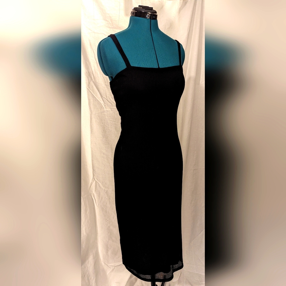 Express black slip dress
